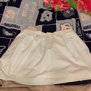 Size S Lilly Pulitzer NWOT Blue Seersucker Skirt